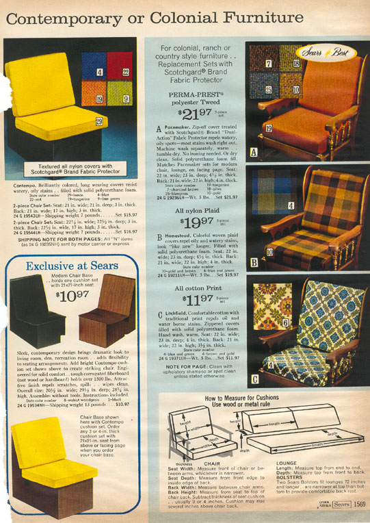 It Came From The 1971 Sears Catalog Cushions