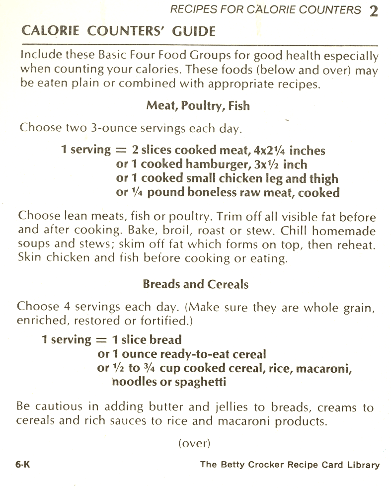 Calorie Counters' Guide