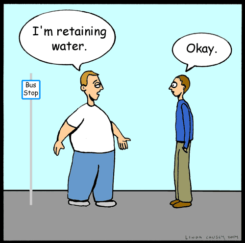 I'm retaining water